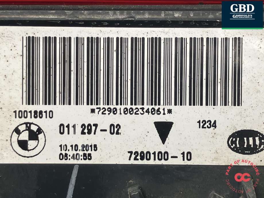 Baklykt høyre ytre til BMW X5 2013-2018 (F15) (F15) (HELLA|63 21 7 470 886|7290100-10|011 297 - 02)