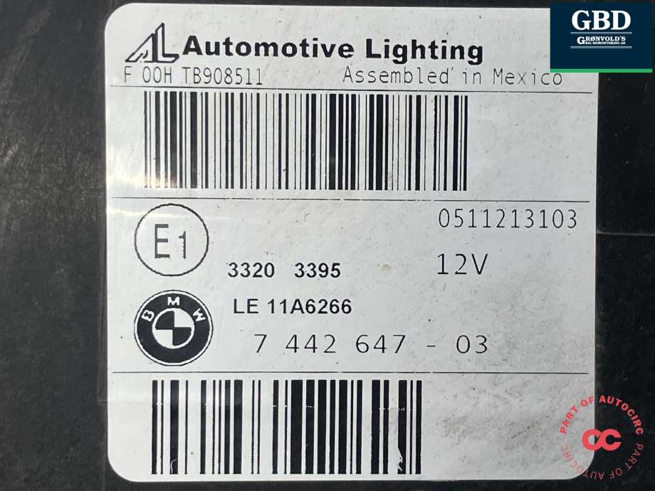 Frontlykt venstre full-LED til BMW X5 2013-2018 (F15) (F15) (AUTOMOTIVE LIGHTING|63 11 7 442 647|LE 11A6266|)