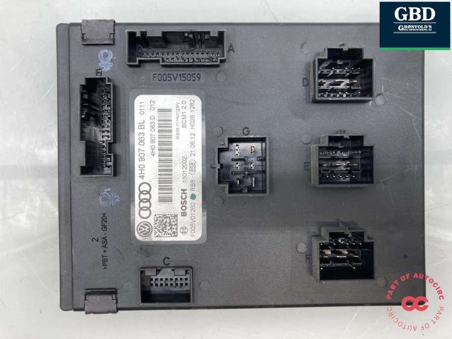 Styreenhet comfort (BCM) til VW Touareg 2010-2018 (Type II)  (4H0 907 063 CG Z0B|4H0 907 063 BP Z05|4H0 907 063 BL)