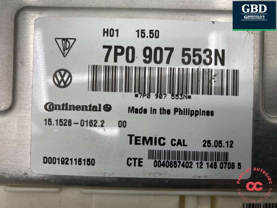 Styreenhet nivå/luftfjæring til VW Touareg 2010-2018 (Type II)  (7P0 907 553 AJ|7P0 907 553 AA|7P0 907 553 N)