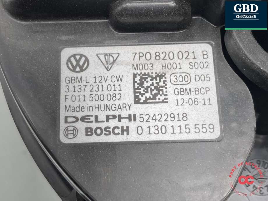Varmeapparat motor til VW Touareg 2010-2018 (Type II) (7P0 820 021 H|7P0 820 021 F|7P0 820 021 B)