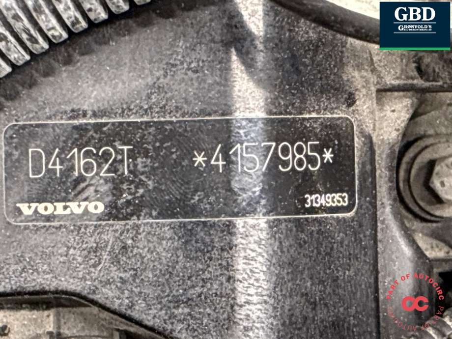 Motor diesel til Volvo V70 2007-2013 (Type III, Fase 1) (D4162T|36002125|)