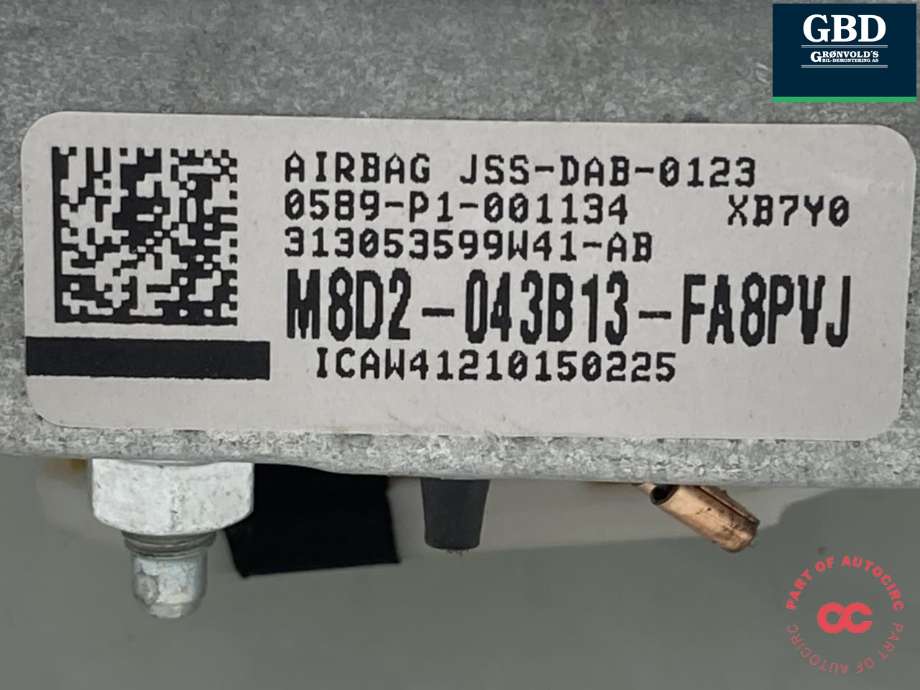 Airbag rattpute til Land Rover Range Rover, Evoque 2019-->> (Type II) (LR172841|M8D2043B13FB8PVJ|LR139699| M8D2043B13FA8PVJ)