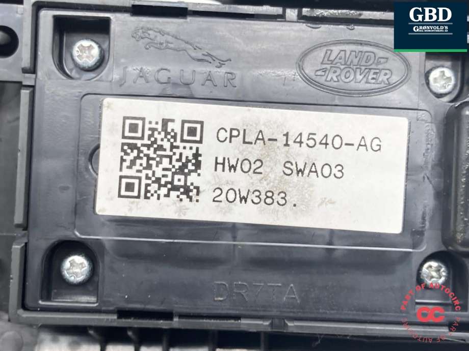 Bryter ruteheis førerdørspanel til Land Rover Range Rover, Evoque 2019-->> (Type II) (LR186660|CPLA14540AH|LR112883| CPLA14540AG)