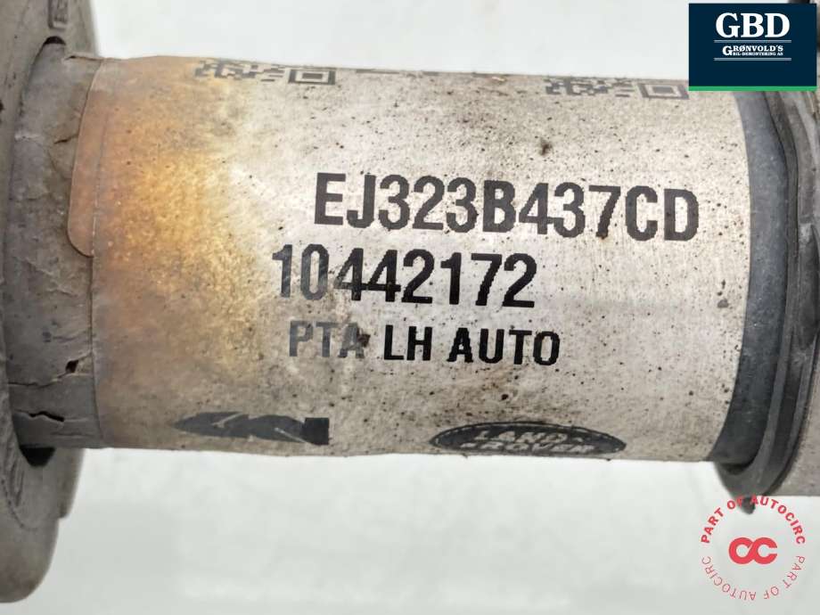 Drivaksel venstre foran, bensin/automat til Land Rover Range Rover, Evoque 2019-->> (Type II)  (LR180070|EJ323B437CE|LR139088| EJ323B437CD)