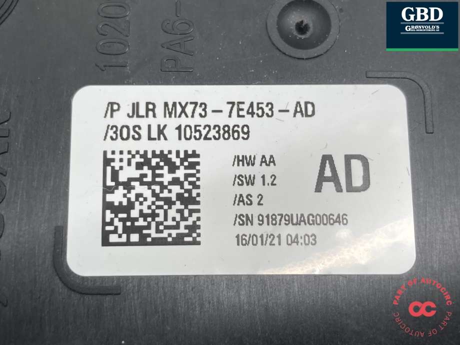 Girstang/girvelger automat til Land Rover Range Rover, Evoque 2019-->> (Type II)  (LR174270|MX737E453AF|LR139638| MX737E453AD)