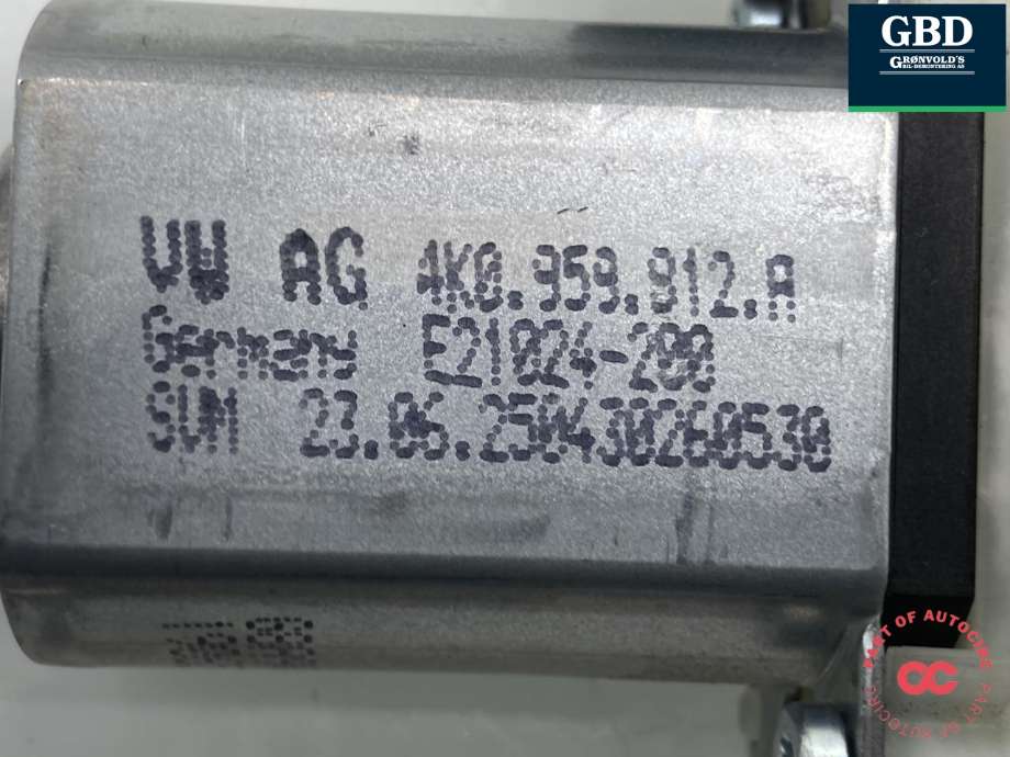 Ruteheis, kun motor, høyre foran til VW ID.4 2020-->>  (4K0 959 812 A|E21024-200)