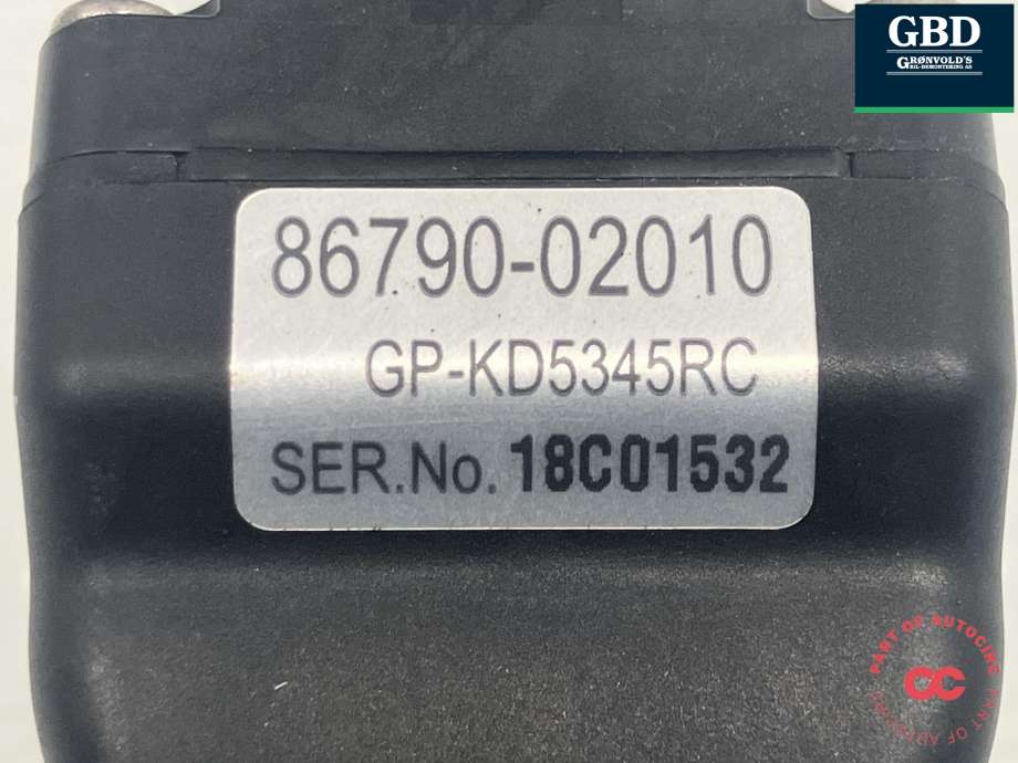Parkeringskamera bak til Toyota Auris 2010-2012 (Type I, Fase 2)  (8679002010|86790-02010|GP-KD5345RC)