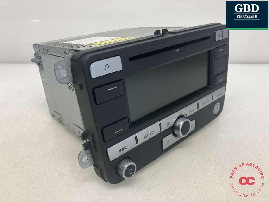 Bilstereo navigasjon til VW Tiguan 2007-2011 (Type I, Fase 1)  (BLAUPUNKT|1K0 035 191 DX|1K0 035 191 D|7 612 002 044)