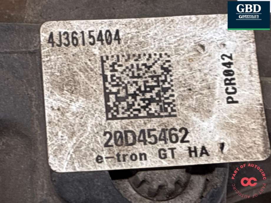 Bremsecaliper høyre bak, elektrisk til Audi e-tron GT 2021-->>  (4J3 615 424 S|4J3 615 424|4J3 615 404)