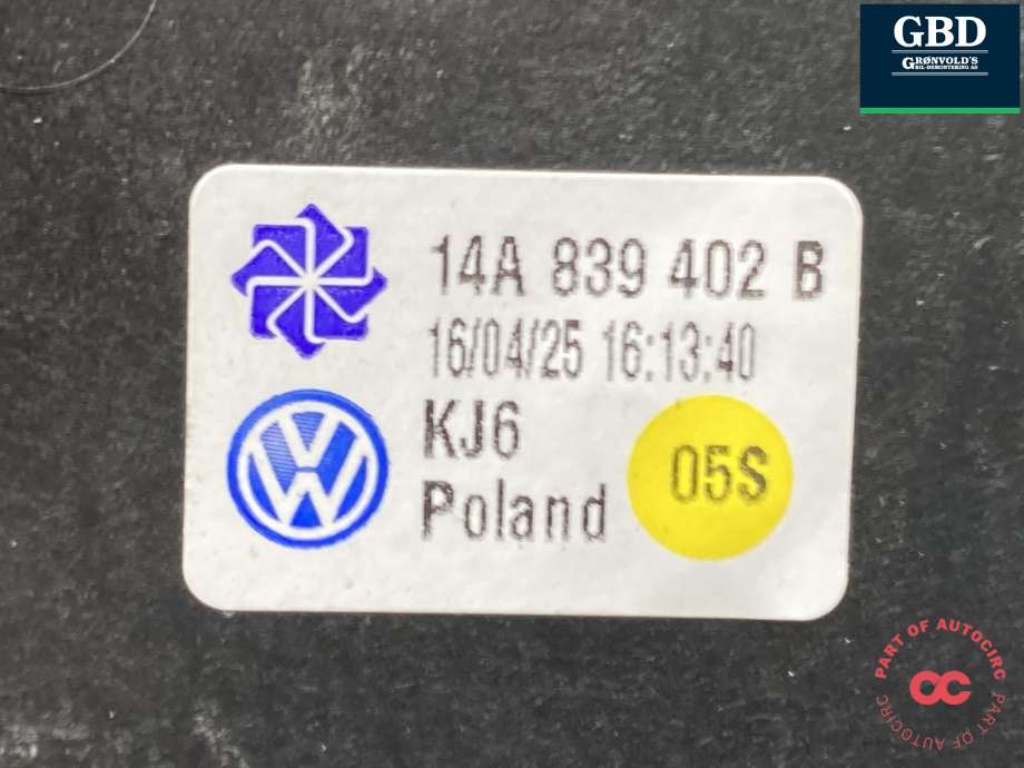 Ruteheis høyre bak til VW ID.7 2023-->>  (14A 839 462 B|14A 839 402 B|)