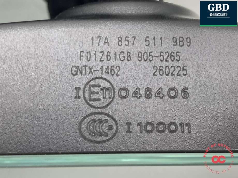 Speil innvendig til VW ID.7 2023-->> (17A 857 511 9B9|)