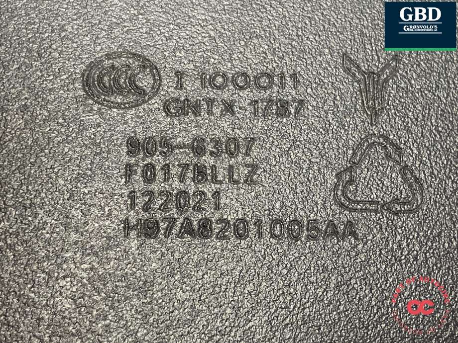 Speil innvendig til Voyah Free 2021-->> (820101011|H97A8201005AA|)