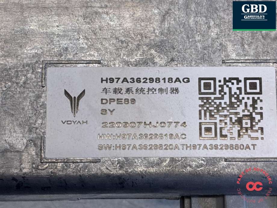 Styreenhet diverse til Voyah Free 2021-->> (|H97A362981AG)