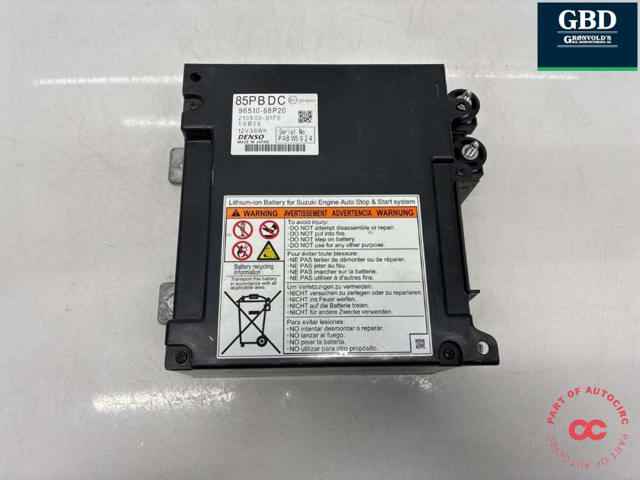 Batteri 12V til Suzuki Ignis, 2016-->> (Type II)  