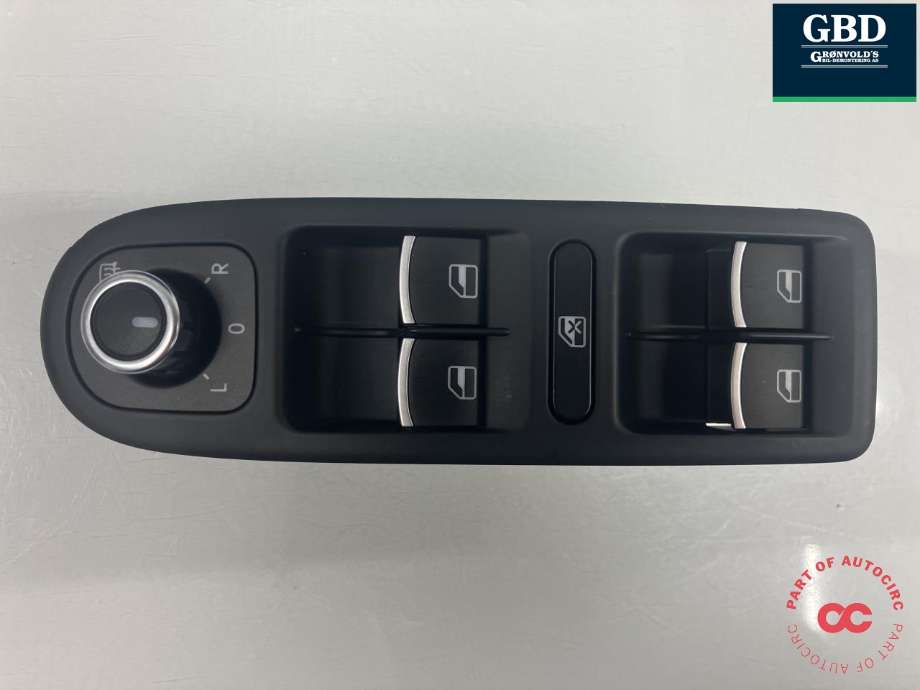 Bryter ruteheis førerdørspanel til VW Golf VI 2008-2012 (5K0 867 255 A 81U|5K0 867 255 A|)