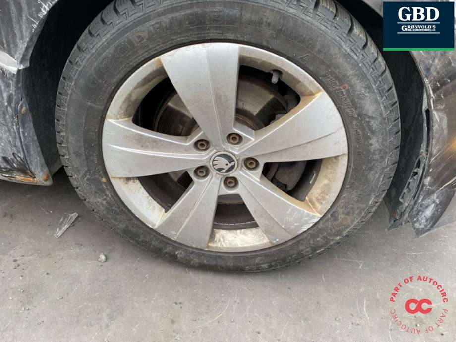 Hjulsett aluminium vinter til Škoda Superb, 2015-->> (Type III) (NO PART ID)