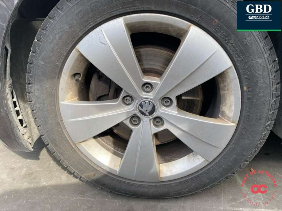 Hjulsett aluminium vinter til Škoda Superb 2015-->> (Type III) (NO PART ID|)