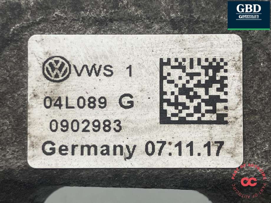 Dyseskinne (fuelrail) til VW Tiguan 2016-2020 (Type II, Fase 1)  (04L 130 089 H|04L 130 089 G|04L 906 054)