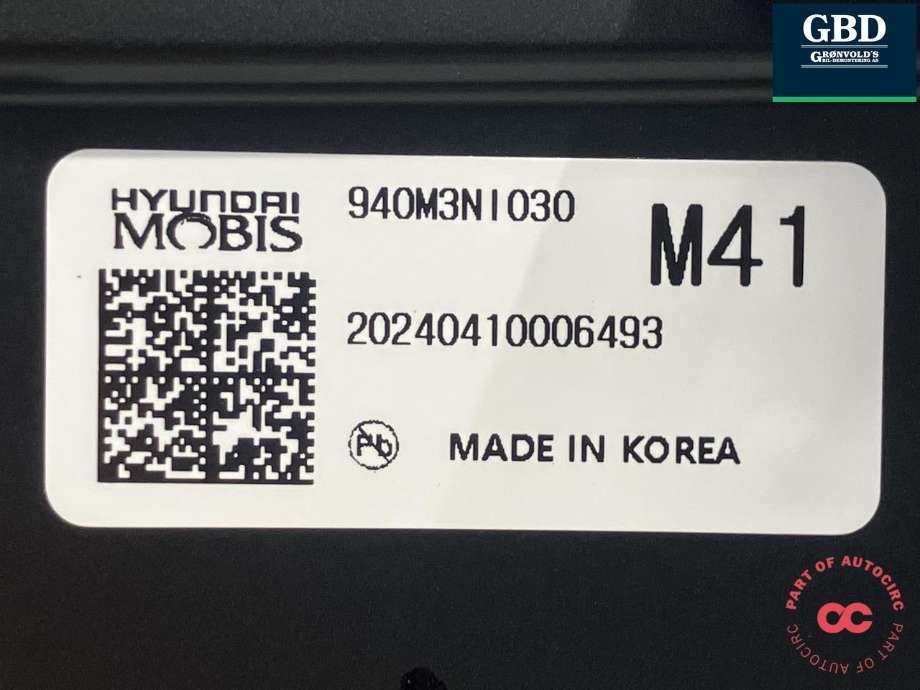 Instrumentpanel til Hyundai Ioniq 5 2021-->>  (940M3-NI030|)