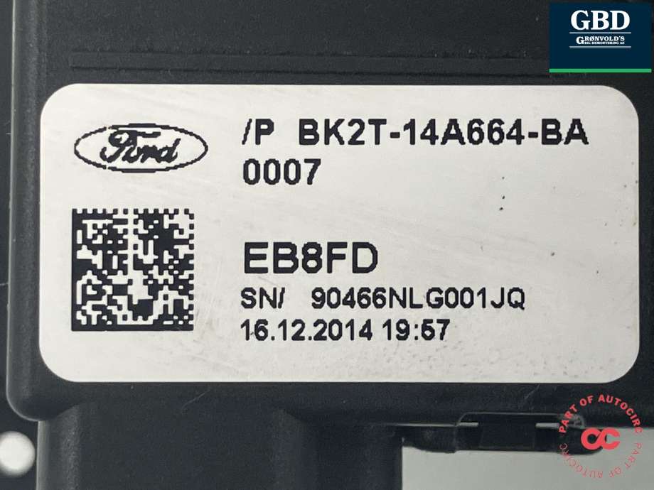Airbag slepering til Ford Transit 2014-->>  (1782330|BK2T-14A664-BA|EB8FD)