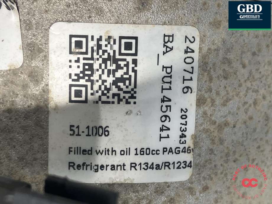 Aircondition kompressor til Ford Transit 2014-->>  (LUCAS|2355740|BK21-19D629-AG|ACP01105)