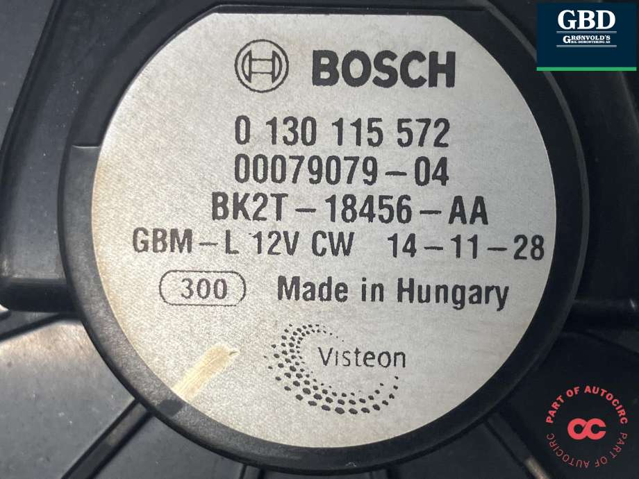 Varmeapparat motor til Ford Transit 2014-->>  (BOSCH|2368958|BK2T-18456-AA|0 130 115 572)