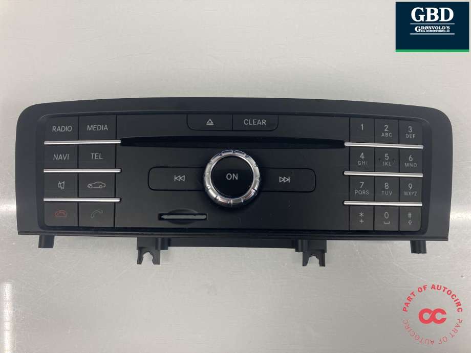 Bilstereo navigasjon betjeningspanel til Mercedes B-Klasse 2011-2018 (W246) (W246) (A 246 900 98 15 9107|YEAP01B925A|)