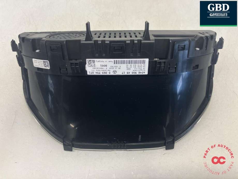 Instrumentpanel til Mercedes B-Klasse 2011-2018 (W246) (W246) (A 246 900 94 20|A 246 900 49 17|0 263 734 071)
