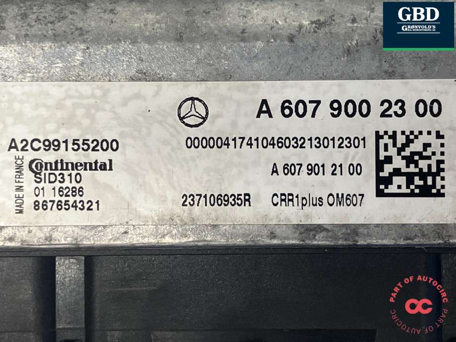 Styreenhet motor til Mercedes B-Klasse 2011-2018 (W246) (W246) (CONTINENTAL|A 607 900 23 00|A2C99155200|)