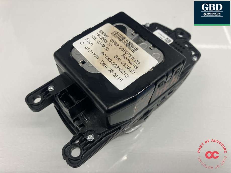 Bilstereo navigasjon betjeningspanel til BMW X5 2013-2018 (F15) (F15) (65 82 9 350 723|192263 10|)