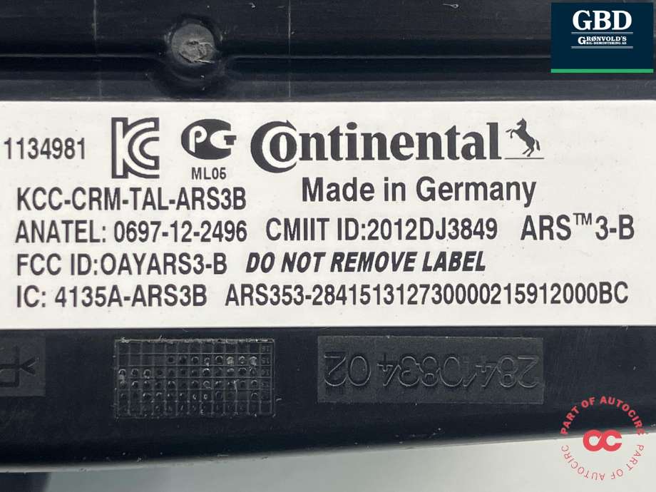 Sensor radar til BMW X5 2013-2018 (F15) (F15) (66 31 5 A2E 886|66 31 6 876 327|)