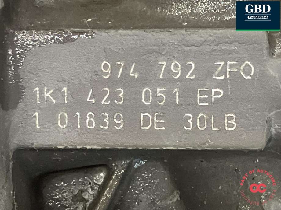 Tannstang elektrisk til VW Caddy 2010-2015 (Type III, Fase 2)  (1K1 423 055 M|974 792 ZFO|1K1 423 051 EP)