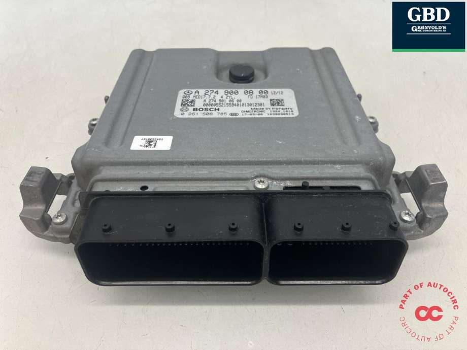 Styreenhet motor til Mercedes GLC 2015-2022 (X253) (X253) (BOSCH||A 274 900 08 00|0 261 S08 785)
