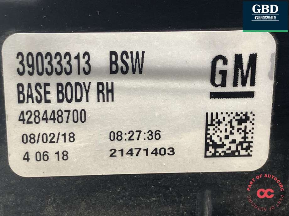 Baklykt høyre ytre til Opel Zafira Tourer 2012-2018  (13386604|39033313|21471403)