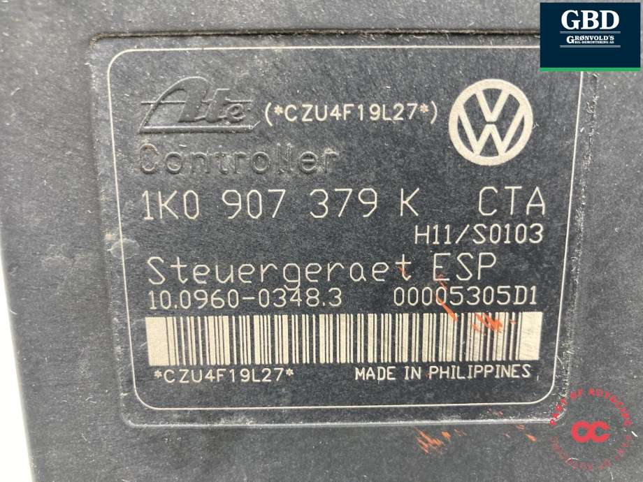 ABS sentral til VW Golf V, Combi 2003-2008  (|1K0 614 517 H)