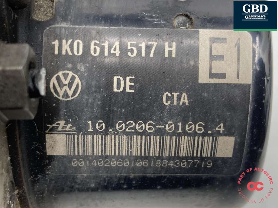 ABS sentral til VW Golf V, Combi 2003-2008  (|1K0 614 517 H)