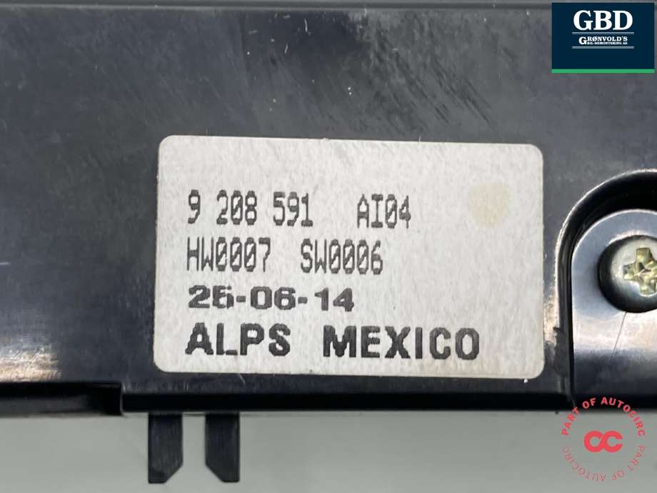 Bilstereo navigasjon betjeningspanel til BMW X4 2014-2018 (F26) (F26) (61 31 9 351 155|9 208 591 AI04|)