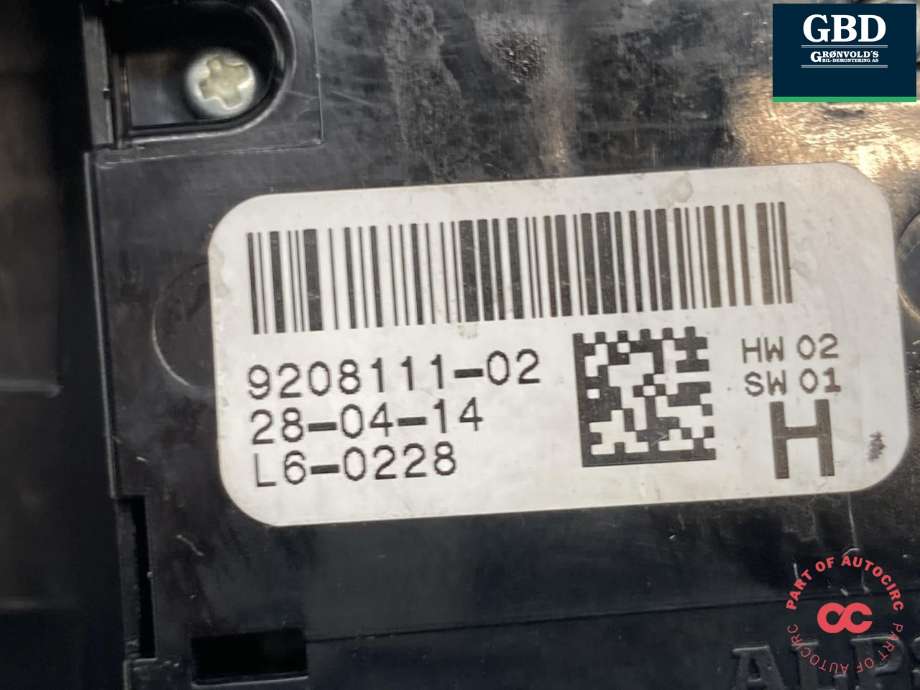 Bryter ruteheis førerdørspanel til BMW X4 2014-2018 (F26) (F26) (61 31 9 362 107|9208111-02|)