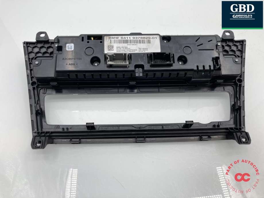 Varmeapparat betjening til BMW X4 2014-2018 (F26) (F26) (64 11 6 825 513|6411 9378829-01|)