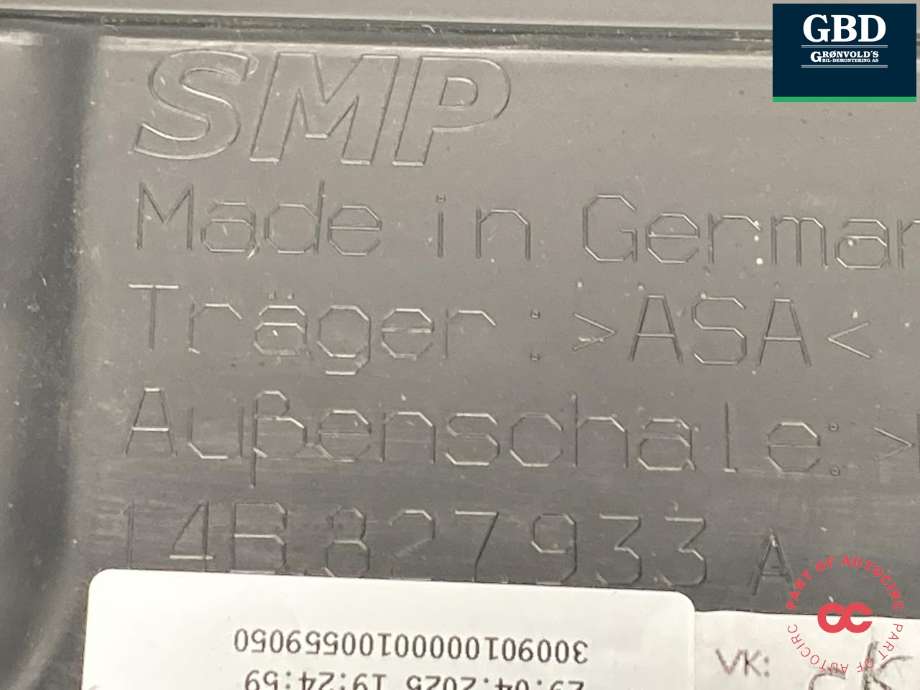 Spoiler bakluke til VW ID.7 2023-->>  (14B 827 936 A|14B 827 933 A|)
