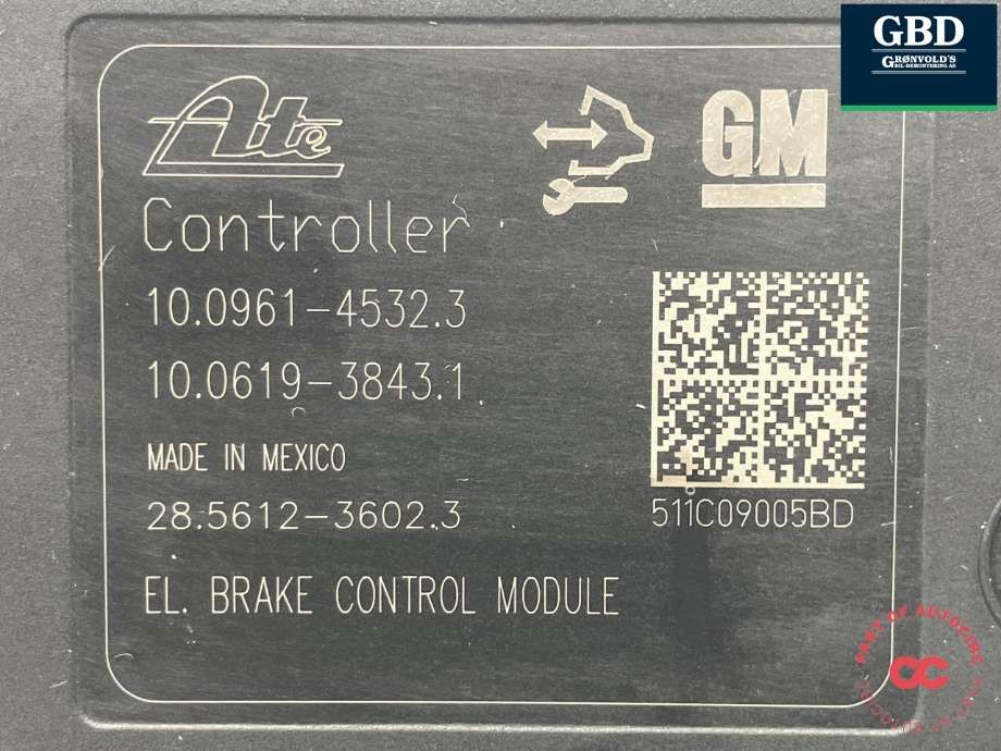 ABS sentral til Opel Zafira Tourer 2012-2018  (ATE|39061712|13384014|13379599)