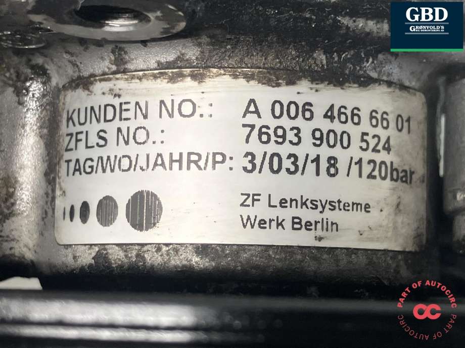 Servo pumpe mekanisk til Mercedes Sprinter 2013-2018 (Fase 2) (906) (906) (ZF|A 006 466 66 01|7693 900 524|)