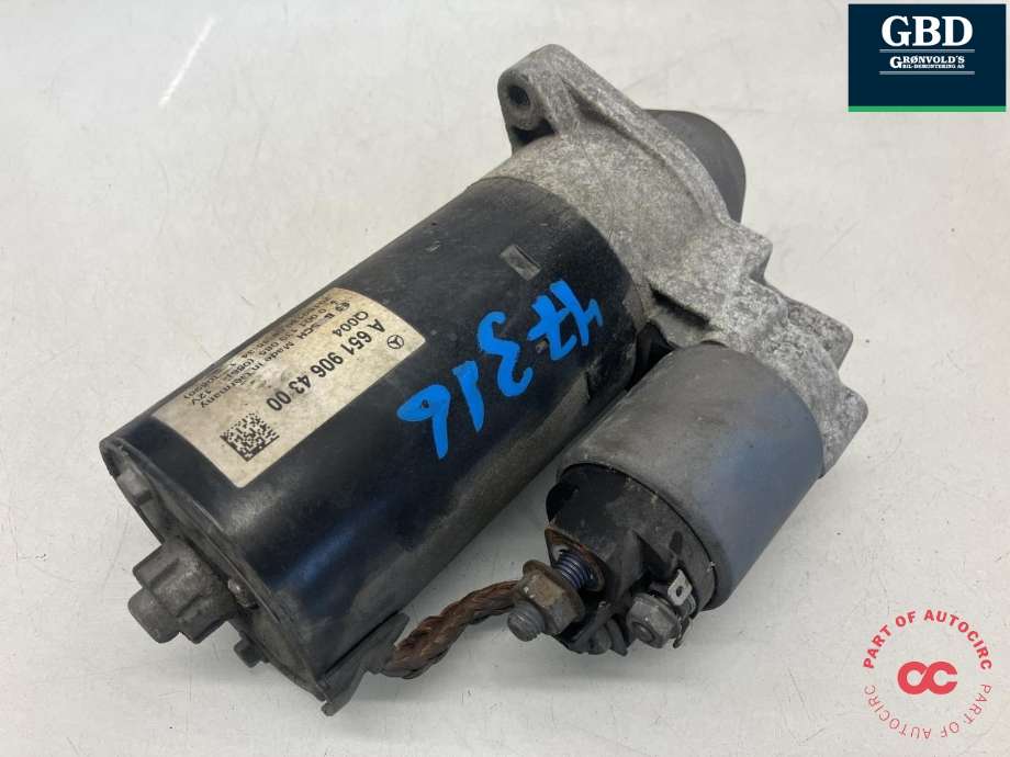 Starter diesel til Mercedes Sprinter 2013-2018 (Fase 2) (906) (906) (BOSCH|A 651 906 43 00|0 001 139 085|)