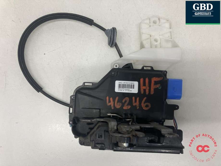 Låsekasse høyre foran til VW Caddy 2010-2015 (Type III, Fase 2) (|3D1 837 016 AQ)