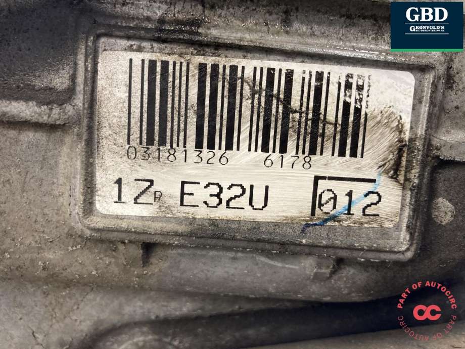Motor bensin til Toyota Auris 2007-2010 (Type I, Fase 1)  (1ZR-FE|1900037240|1ZR E32U|  03181326 6178)