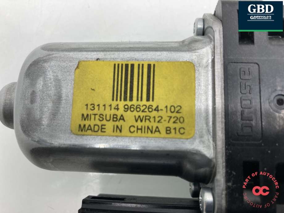 Ruteheis, kun motor, høyre bak til Volvo XC60 2014-2017 (Type I, Fase 2) (MITSUBA|30791020|966264-102|)