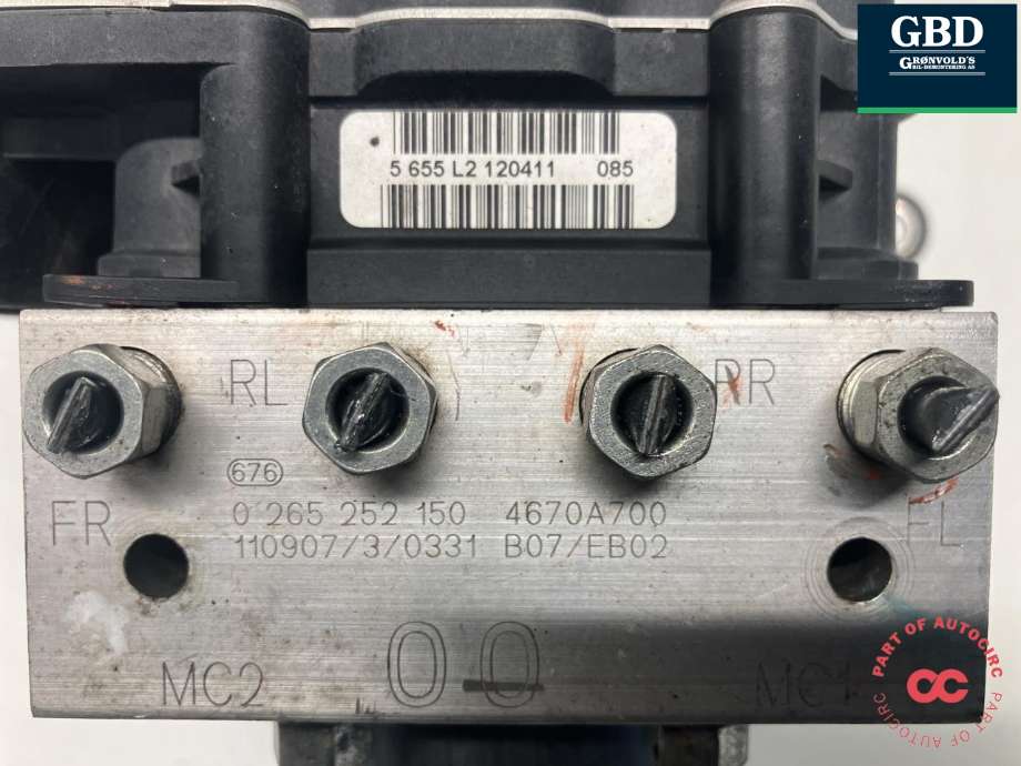 ABS sentral til Mitsubishi i-MiEV 2010-->> (4670A701|4670A700|0 265 252 150)