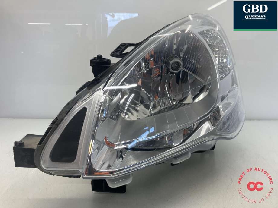 Frontlykt venstre halogen til Peugeot Partner 2015-2019 (Type II, Fase 2)  (VALEO|6208 K6|89318031|)
