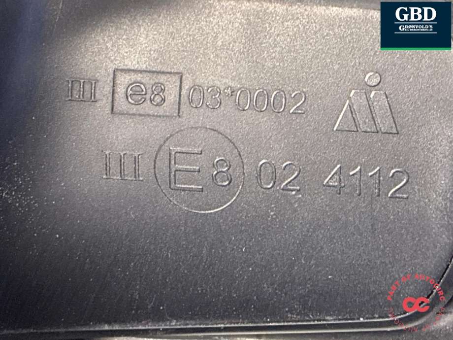 Speil høyre til Toyota Auris 2007-2010 (Type I, Fase 1) (8790102270|E8 024112|)